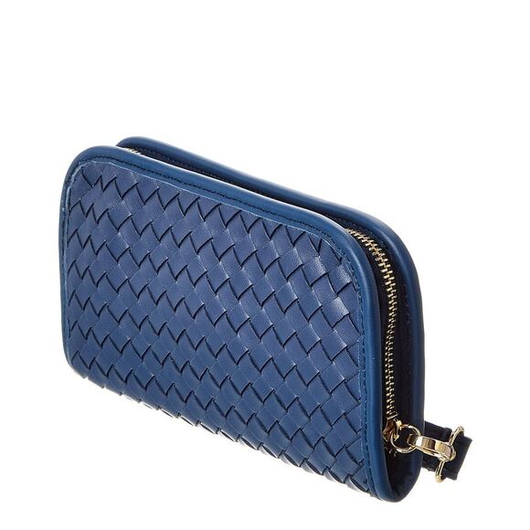 Isabella Rossetti Nora Hand-Woven Leather Clutch - Picture 2 of 5
